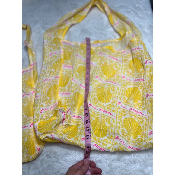 Free People yellow pink shells tote bag set - Picture 4 of 8